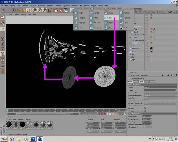 Creation of BulletGlass: Step 2